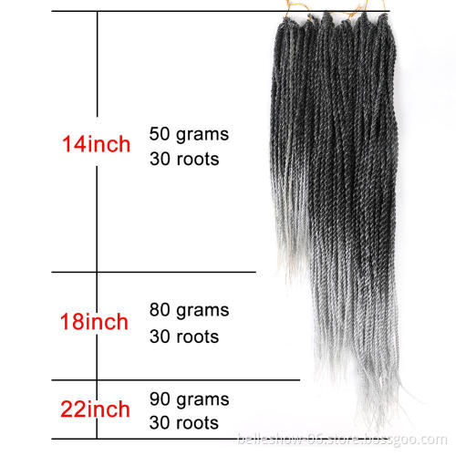 Hot sell Ombre Senegalese Twist Synthetic Crochet Braids Senegalese Twist Hair Braiding Hair Crochet Braids Synthetic Hair